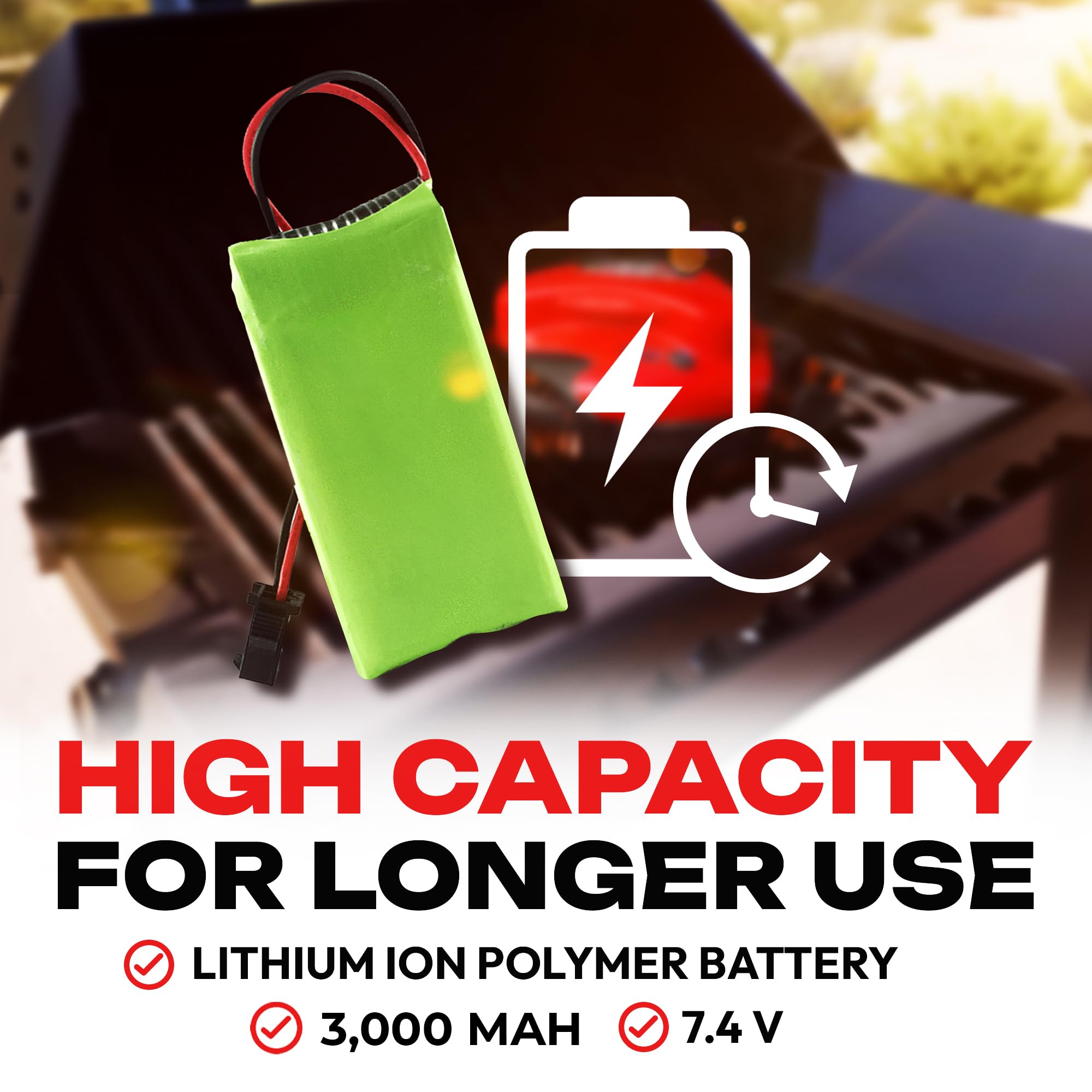 Foto 4 pulgar | Batería De Repuesto Grillbot Lithium 3000 Mah 7 4 V - Venta Internacional.