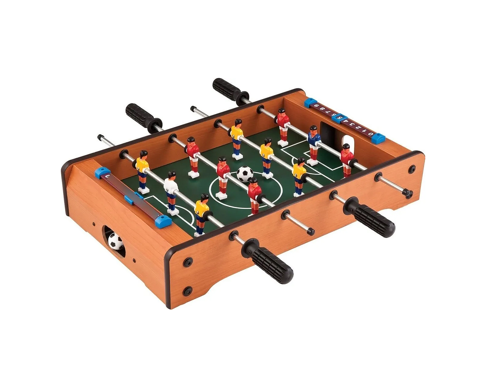 Mini Futbolito de Mesa Portatil Soccer Table Chh F-0386 Marrón Madera