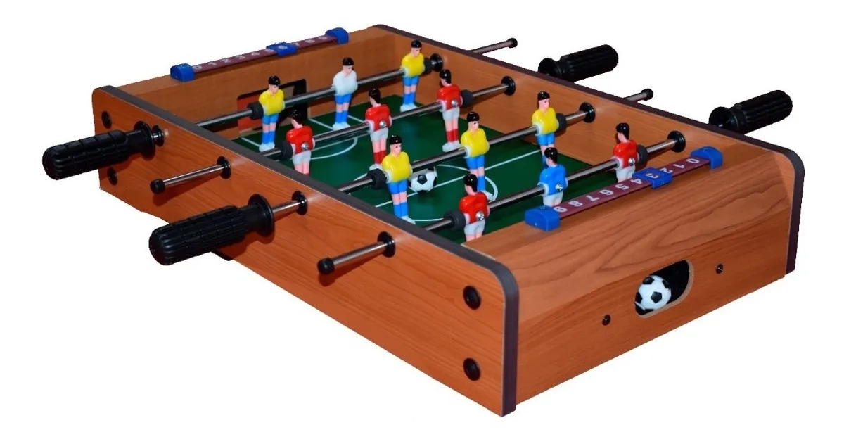 Futbolito De Mesa Portátil De Madera Diversiones Bago Juguete $799