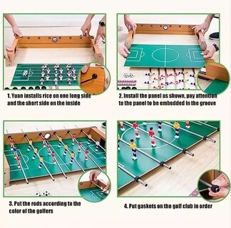 Foto 5 | Minifutbolito de Mesa Portátil Diversiones Bago de Madera