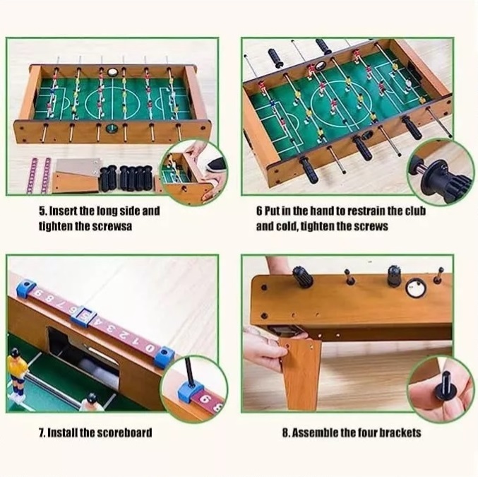 Foto 6 | Minifutbolito de Mesa Portátil Diversiones Bago de Madera
