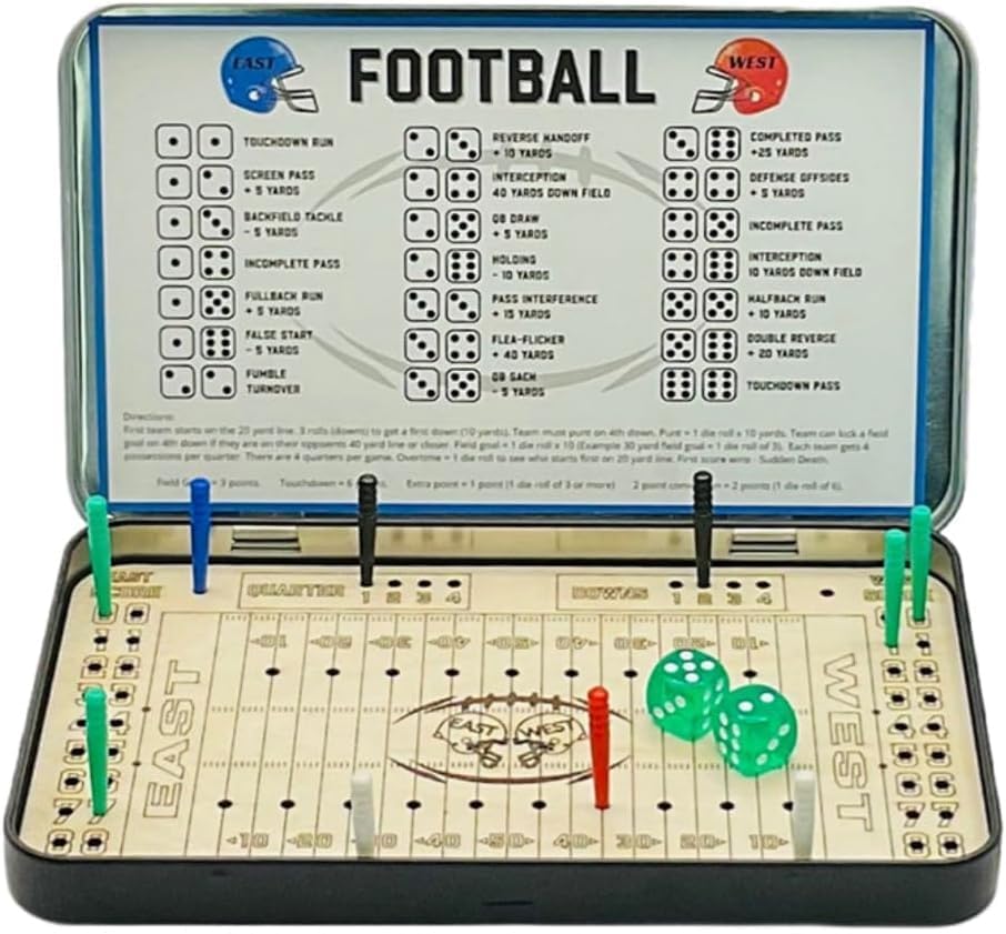 Foto 2 pulgar | Juego De Mesa Travel Game Baseball Football Knuckle Dice - Venta Internacional.