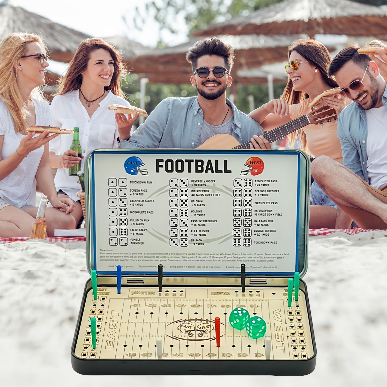 Foto 4 | Juego De Mesa Travel Game Baseball Football Knuckle Dice - Venta Internacional.