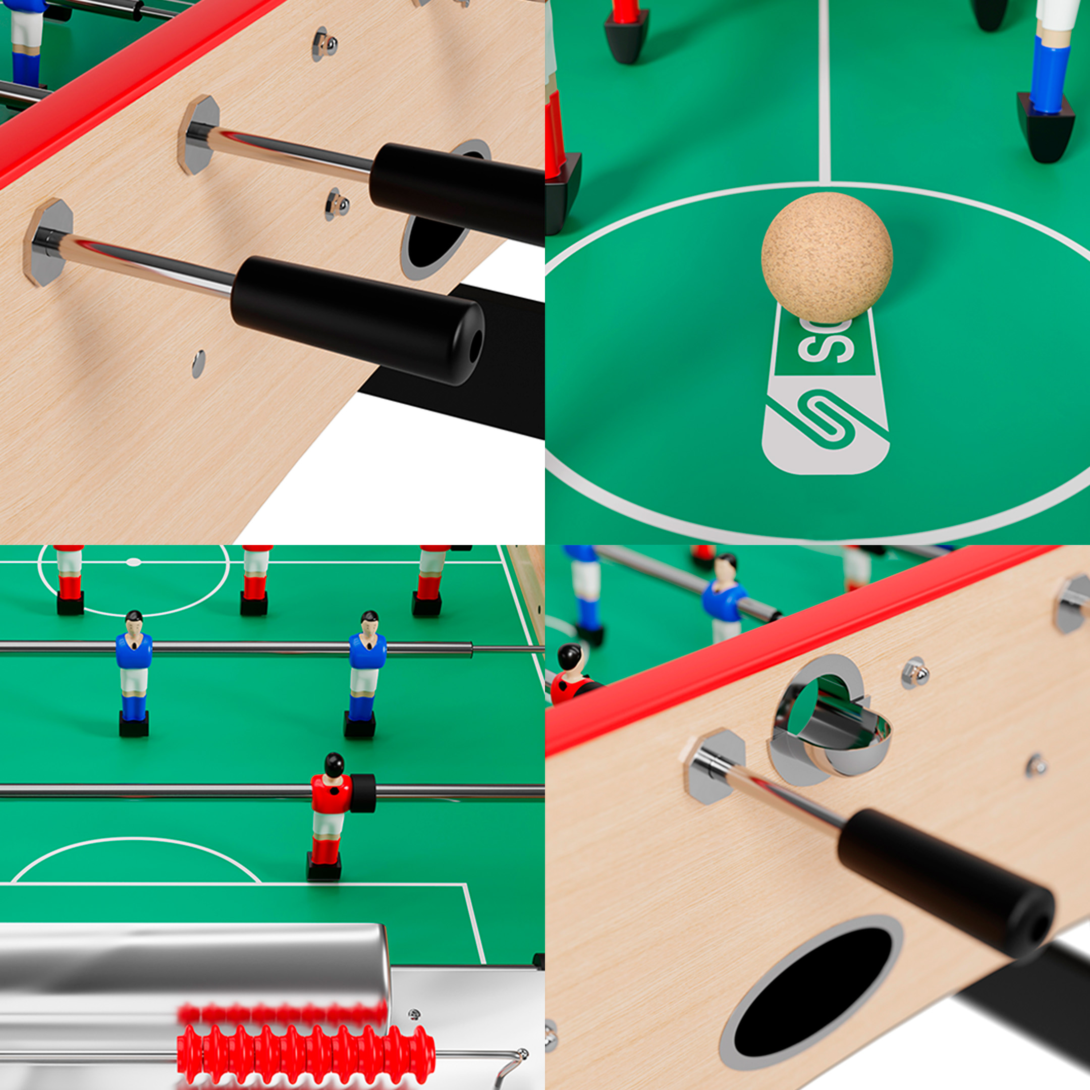 Foto 4 pulgar | Futbolito Clásico Estilo Bistró