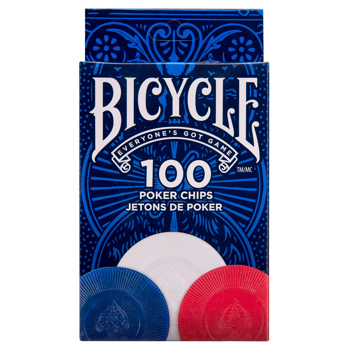 Juego de Fichas de Póker Bicycle para Casino Novelty