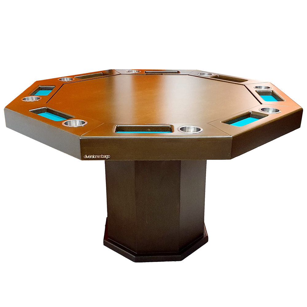 Foto 3 pulgar | Mesa de Poker Octagonal con Portavasos Diversiones Bago