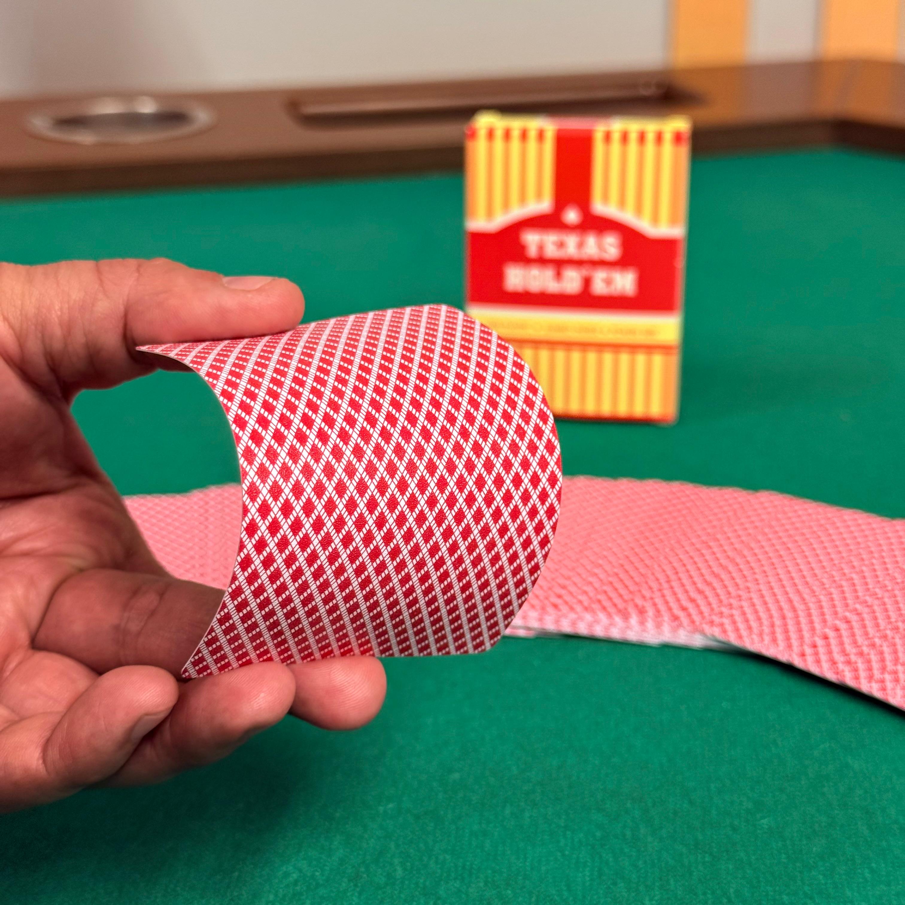Foto 3 pulgar | Set De 6 Barajas Cartas De Poker Plastificadas Naipe Casino Color Rojo