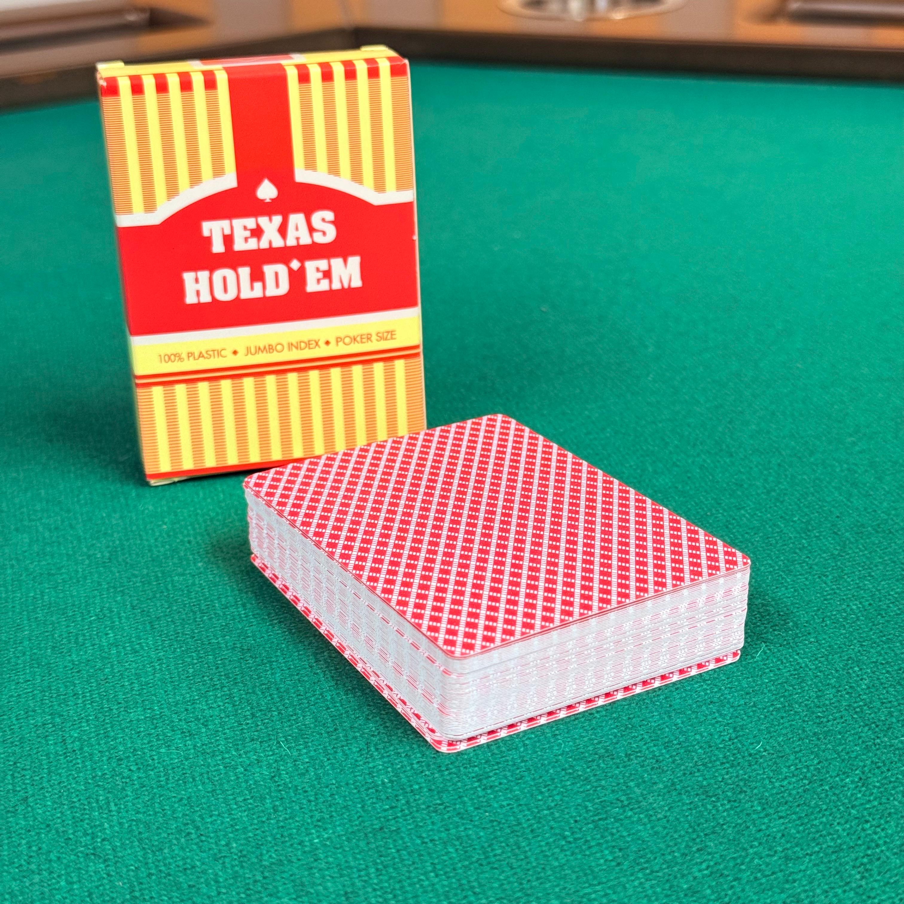 Foto 4 pulgar | Set De 6 Barajas Cartas De Poker Plastificadas Naipe Casino Color Rojo