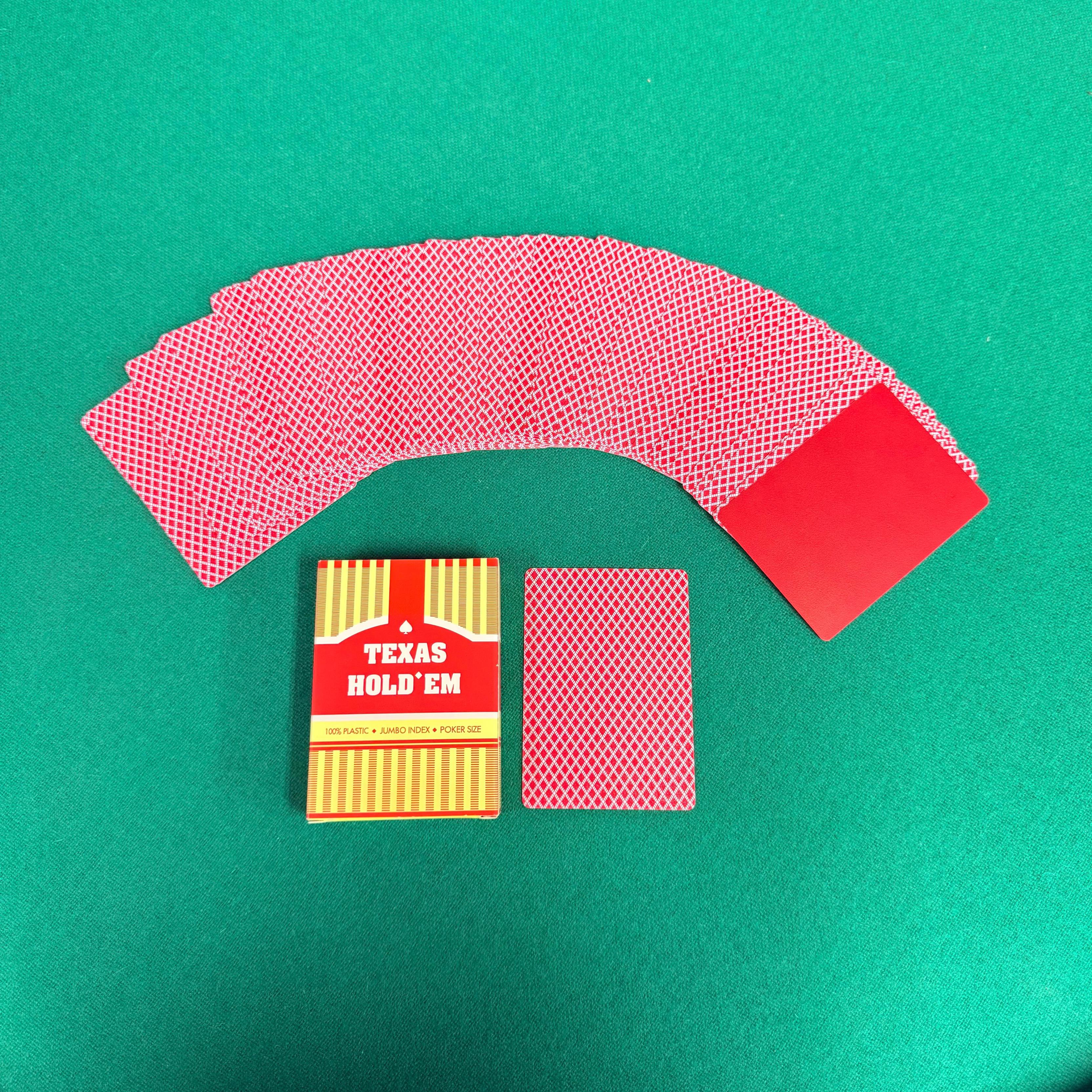 Foto 6 pulgar | Set De 6 Barajas Cartas De Poker Plastificadas Naipe Casino Color Rojo