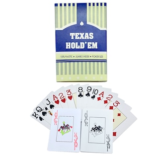 Foto 1 | Baraja Cartas De Poker Plastificadas Naipe Casino Color Azul