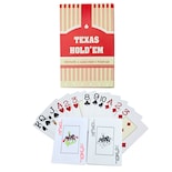Baraja Cartas De Poker Plastificadas Naipe Casino Color Rojo