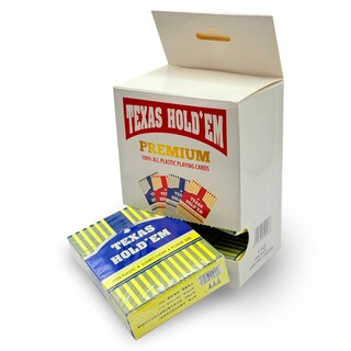 Foto 1 | Set De 6 Barajas Cartas De Poker Plastificadas Naipe Casino Color Azul