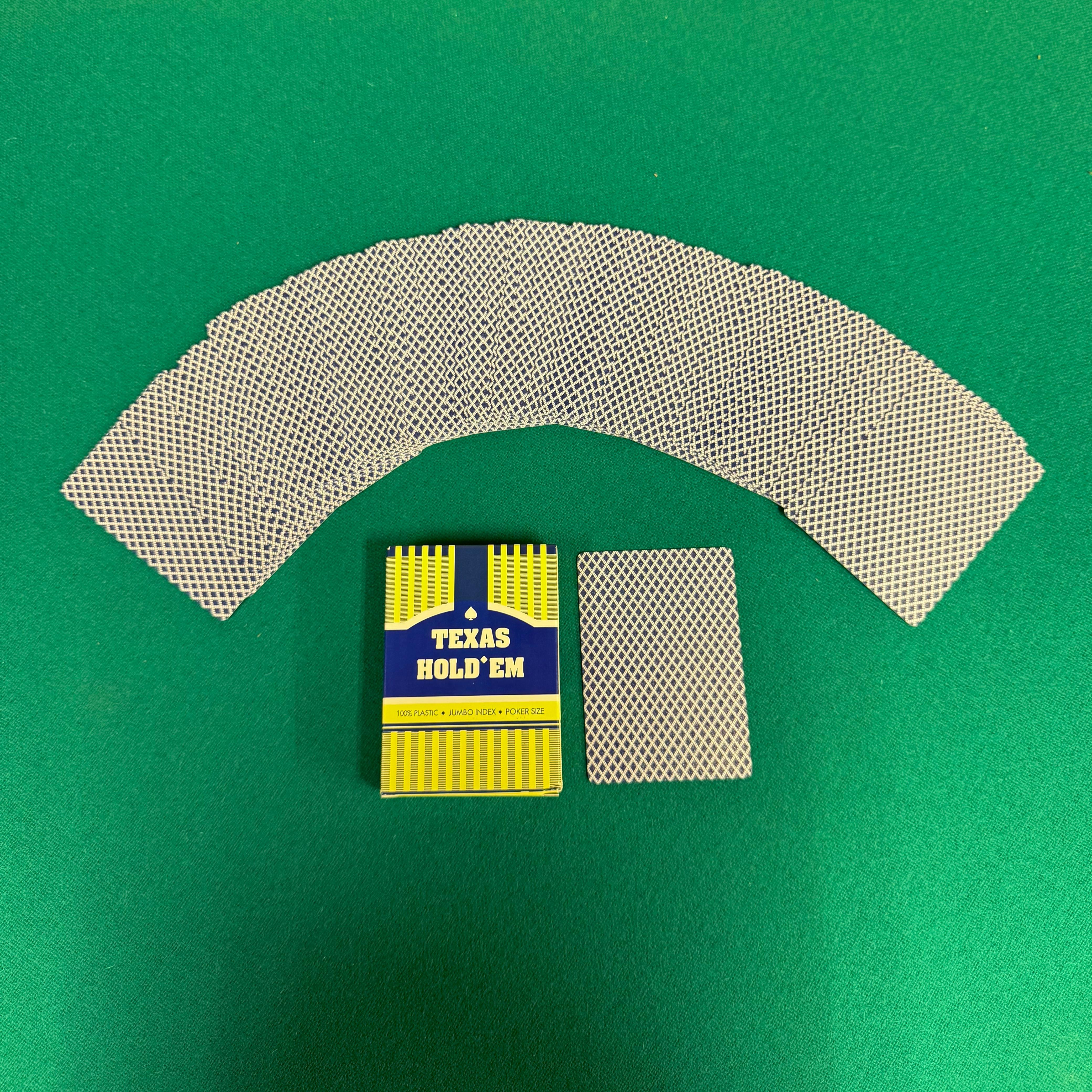 Foto 6 pulgar | Set De 6 Barajas Cartas De Poker Plastificadas Naipe Casino Color Azul