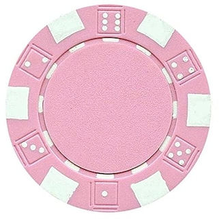 Foto 1 | Fichas De Póker Da Vinci 50 Clay Composite, 11,5 G, Dados A Rayas Rosas - Venta Internacional.