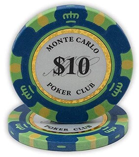 Foto 1 | Fichas De Póquer Da Vinci Monte Carlo Poker Club, 14 G X 50 Unidades, Color Azul - Venta Internacional.