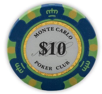 Foto 2 | Fichas De Póquer Da Vinci Monte Carlo Poker Club, 14 G X 50 Unidades, Color Azul - Venta Internacional.