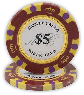 Foto 1 | Fichas De Póquer Da Vinci Monte Carlo Poker Club 14 G X50 Rojas - Venta Internacional.