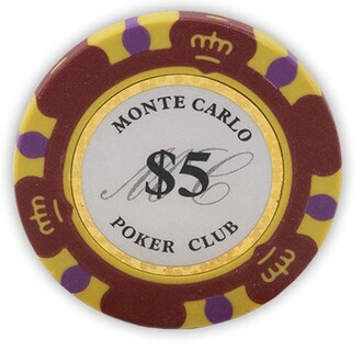 Foto 2 | Fichas De Póquer Da Vinci Monte Carlo Poker Club 14 G X50 Rojas - Venta Internacional.