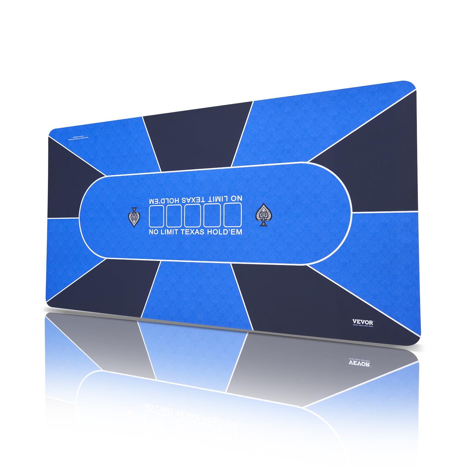 Foto 2 pulgar | Mesa De Póker Vevor 180 X 90 Cm Para 6 A 8 Jugadores Con Bolsa Azul - Venta Internacional.