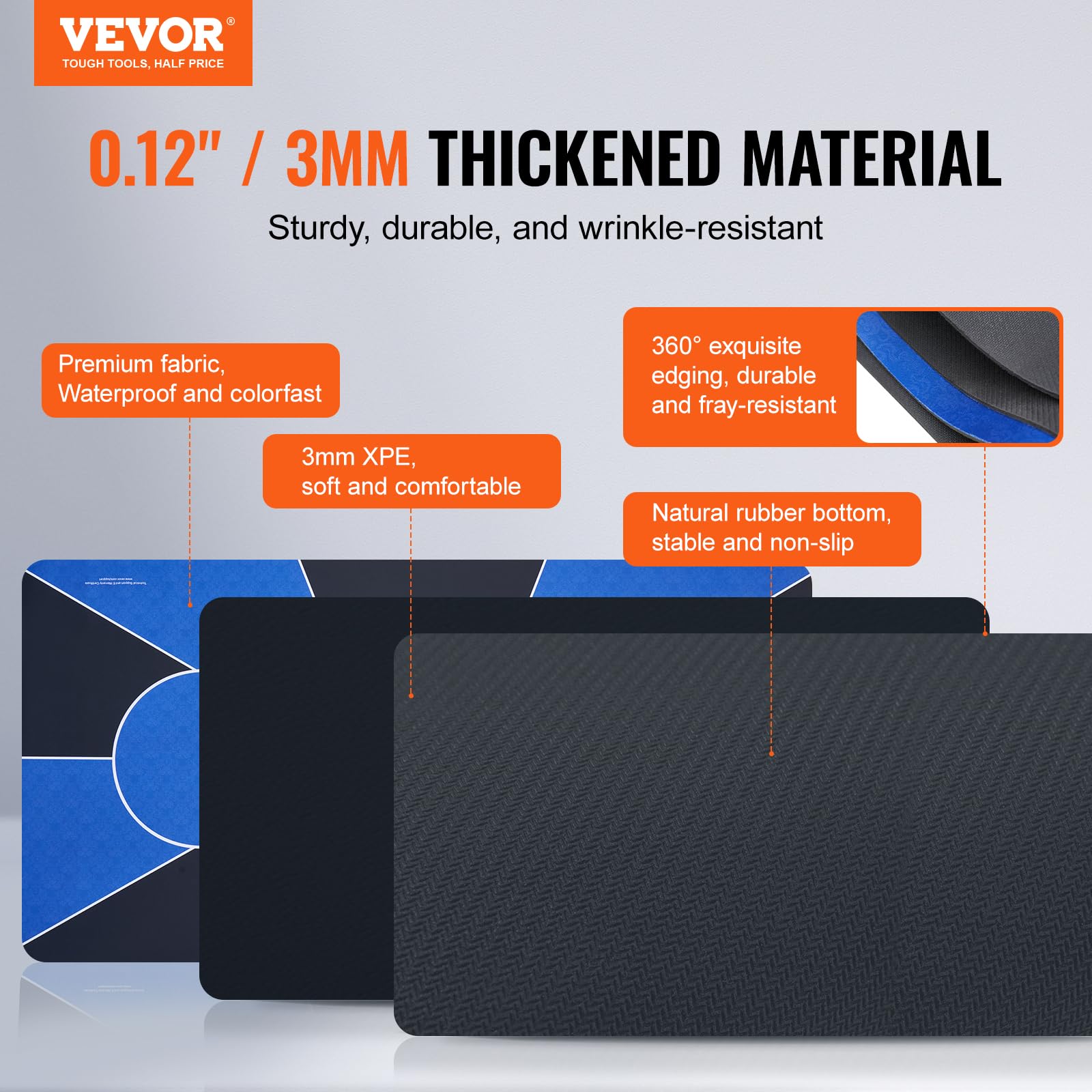 Foto 3 pulgar | Mesa De Póker Vevor 180 X 90 Cm Para 6 A 8 Jugadores Con Bolsa Azul - Venta Internacional.