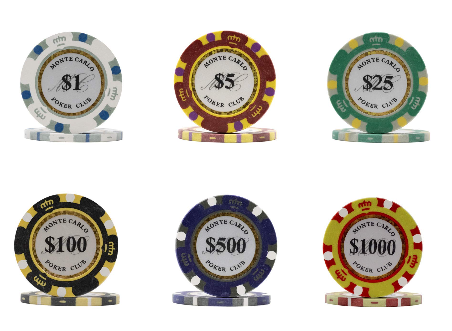 Foto 3 | Set De Póker Da Vinci Monte Carlo Poker Club 500 Fichas 14 G - Venta Internacional.