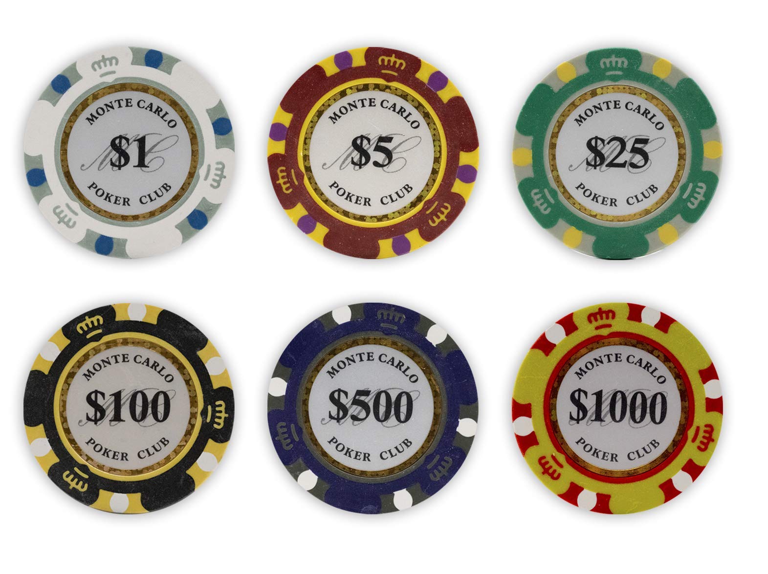 Foto 4 | Set De Póker Da Vinci Monte Carlo Poker Club 500 Fichas 14 G - Venta Internacional.