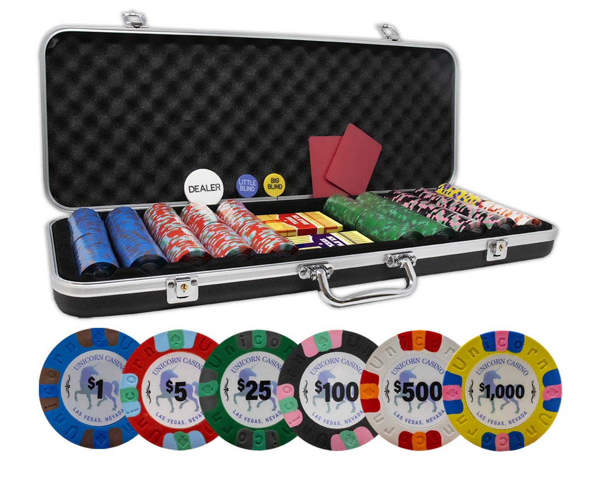 Foto 1 | Juego De Fichas De Póquer Da Vinci Unicorn Casino All Clay 500 Chips - Venta Internacional.