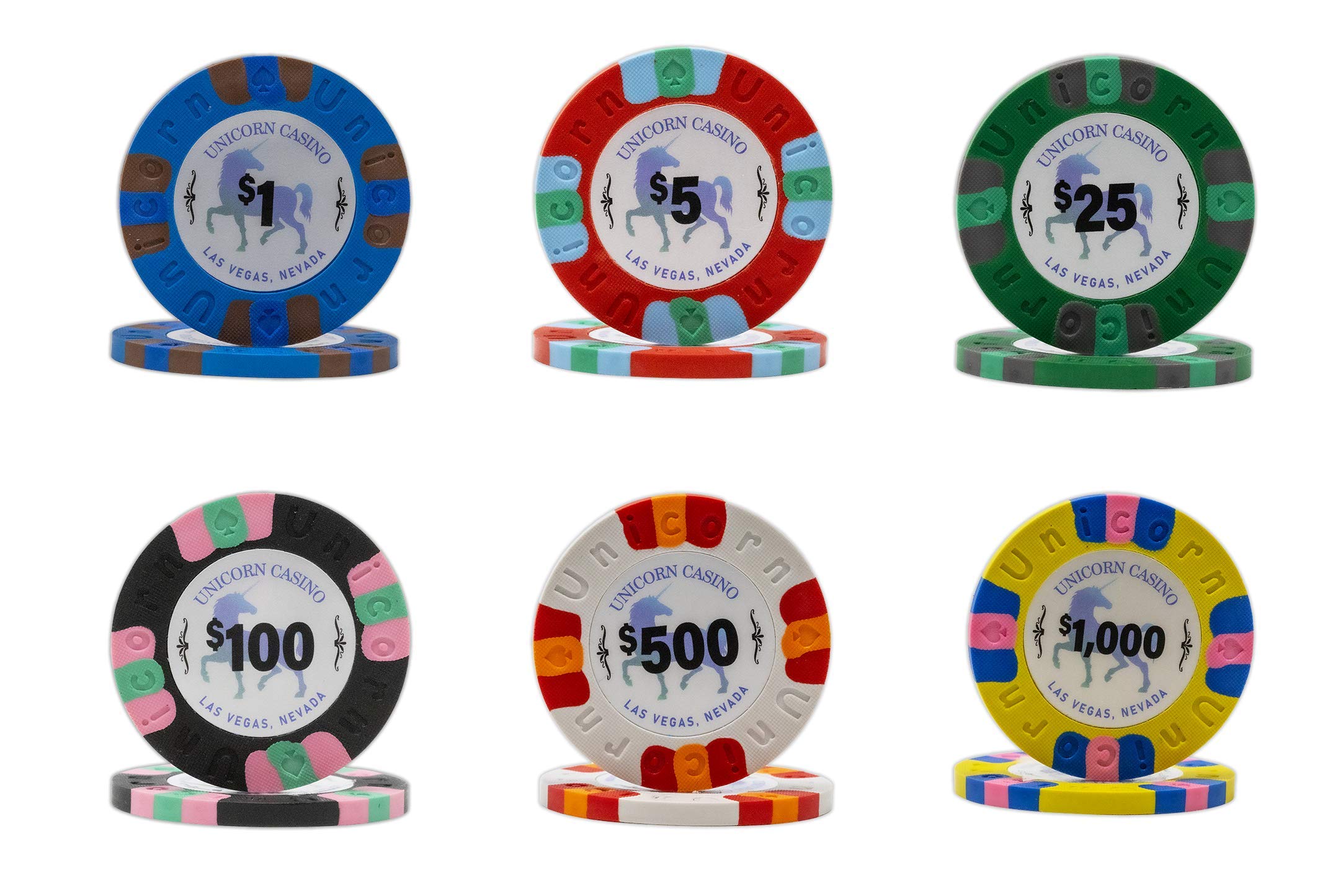 Foto 2 | Juego De Fichas De Póquer Da Vinci Unicorn Casino All Clay 500 Chips - Venta Internacional.