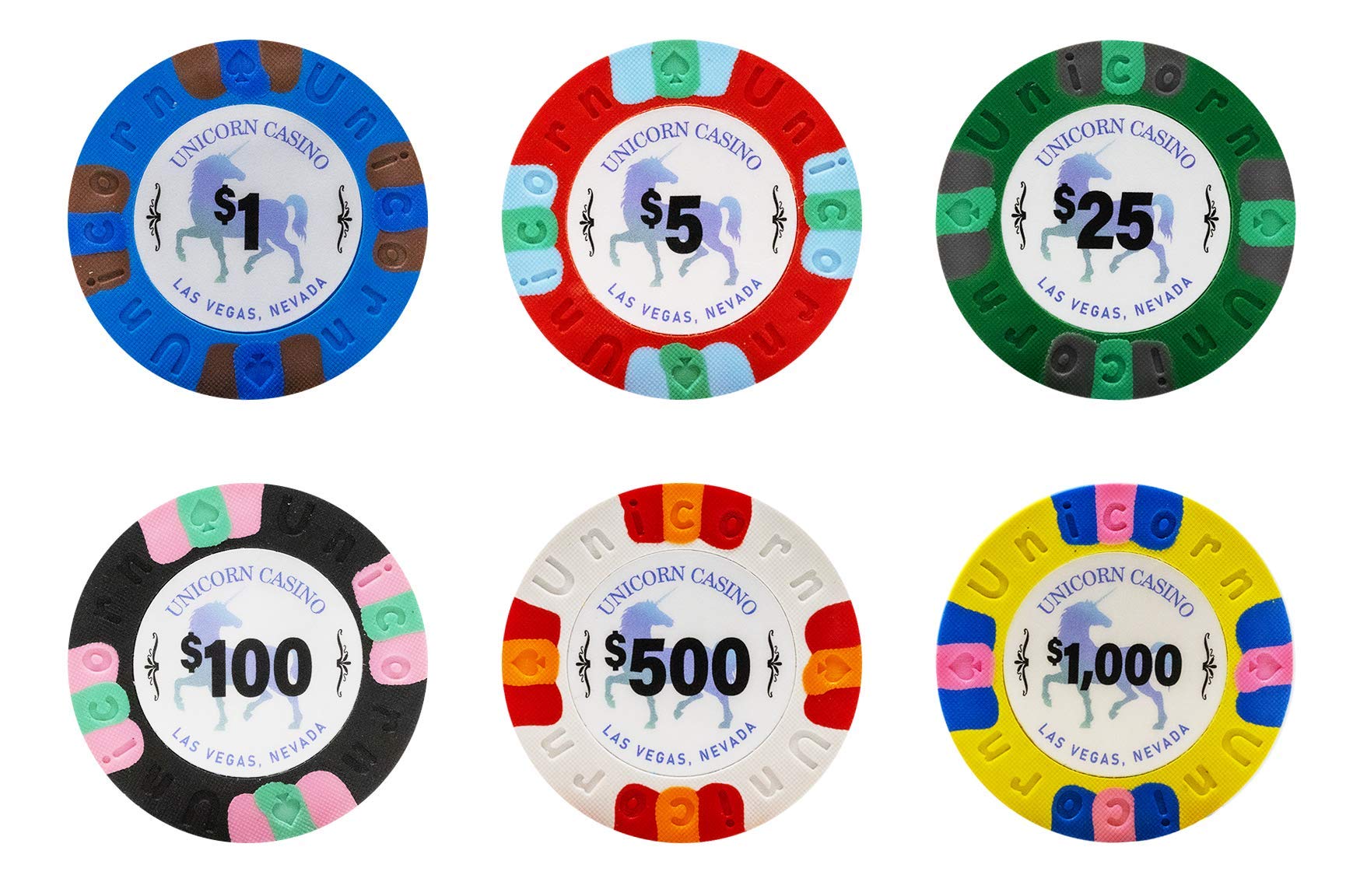Foto 3 | Juego De Fichas De Póquer Da Vinci Unicorn Casino All Clay 500 Chips - Venta Internacional.