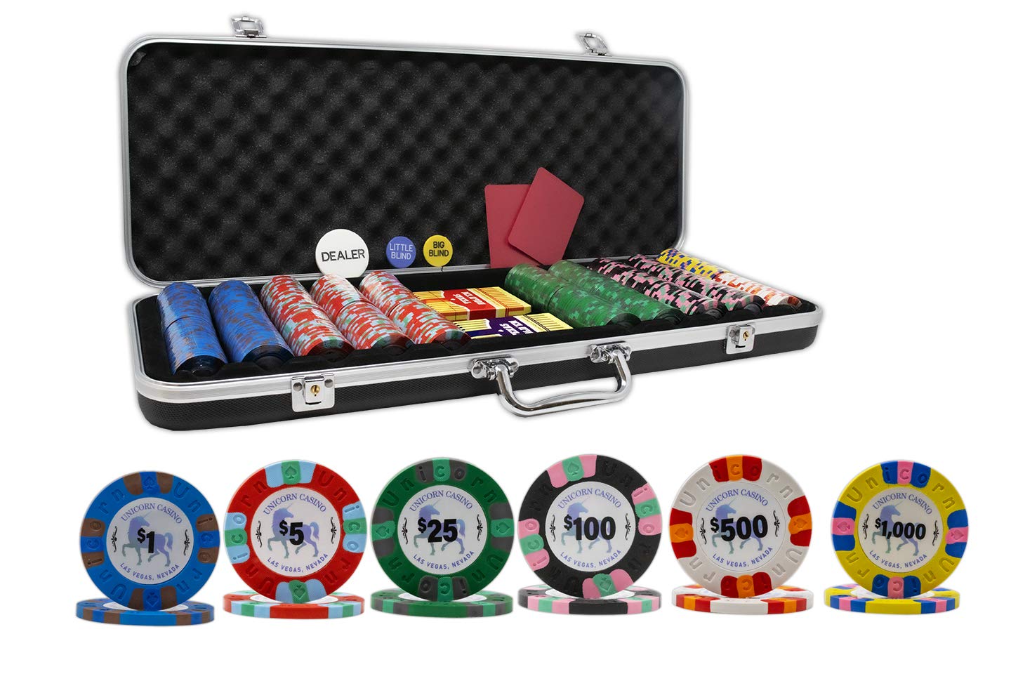 Foto 7 | Juego De Fichas De Póquer Da Vinci Unicorn Casino All Clay 500 Chips - Venta Internacional.