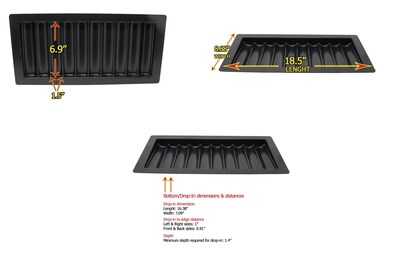 Foto 2 | Bandeja De Mesa Para Patatas Fritas Da Vinci, 10 Filas, Capacidad Para 500 Fichas - Venta Internacional.