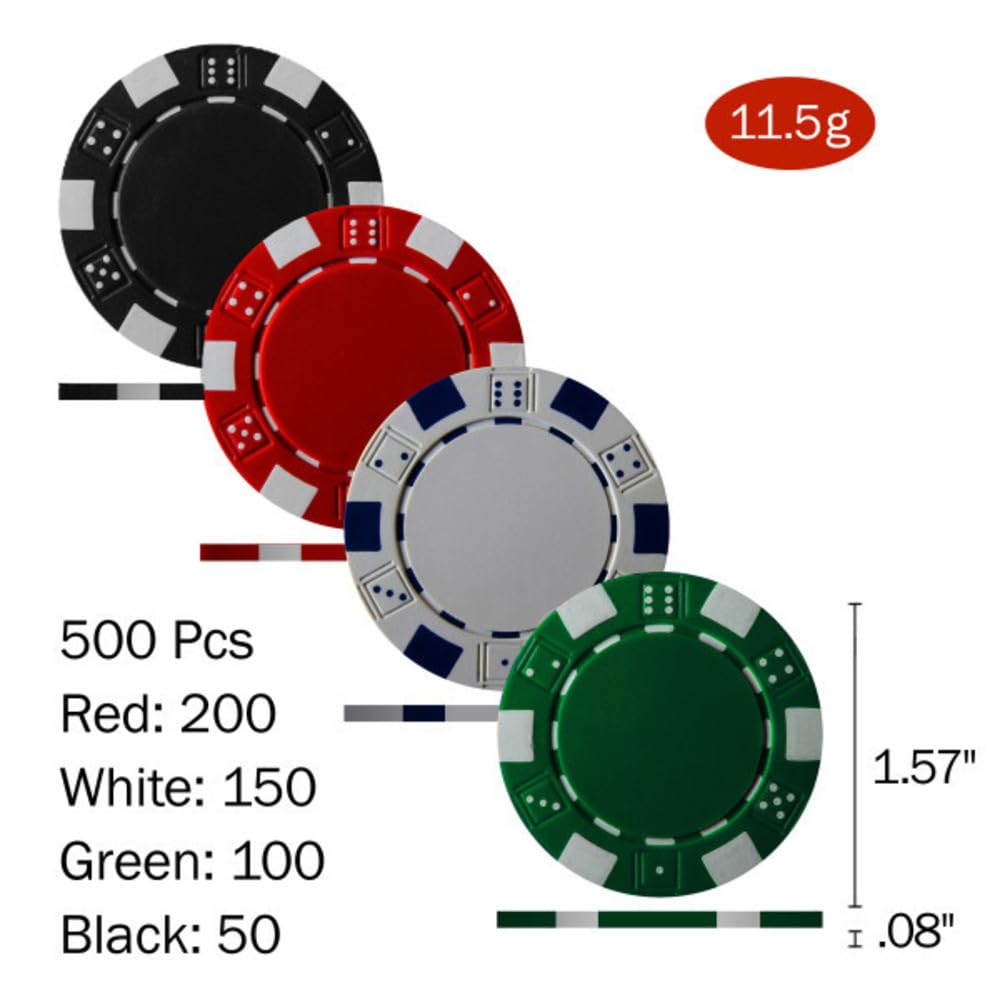 Foto 8 pulgar | Juego De Fichas De Póquer Trademark Poker De 11,5 G Con Tarjetas Y Funda De Transporte - Venta Internacional.
