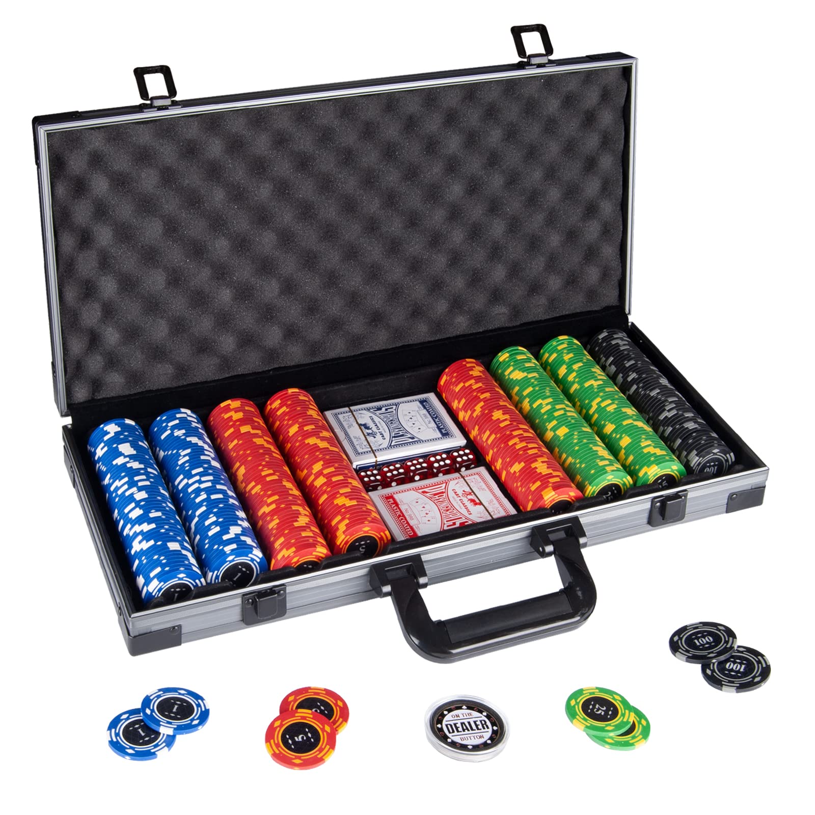 Foto 2 pulgar | Juego De Fichas De Póquer Comie Clay, 14 G, 400 Piezas, Con Funda De Lujo - Venta Internacional.