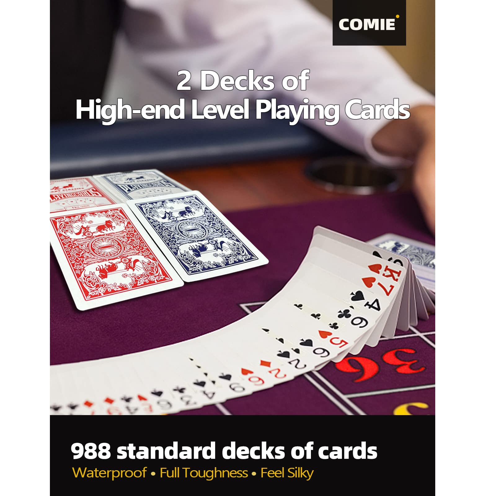 Foto 5 | Juego De Fichas De Póquer Comie Clay, 14 G, 400 Piezas, Con Funda De Lujo - Venta Internacional.