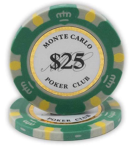 Foto 2 pulgar | Fichas De Póquer Da Vinci Monte Carlo Poker Club, 14 G X 50, Color Verde - Venta Internacional.