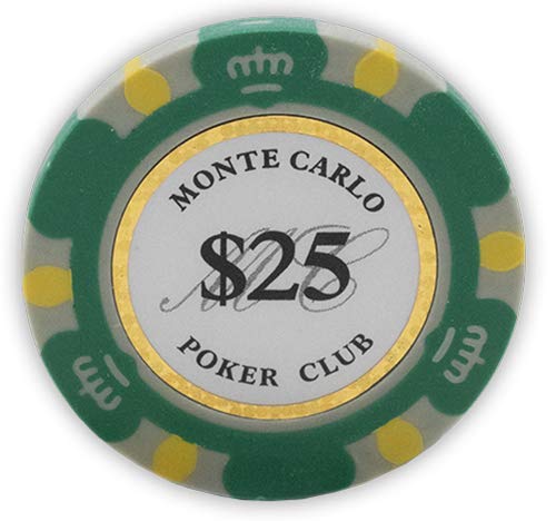 Foto 2 | Fichas De Póquer Da Vinci Monte Carlo Poker Club, 14 G X 50, Color Verde - Venta Internacional.