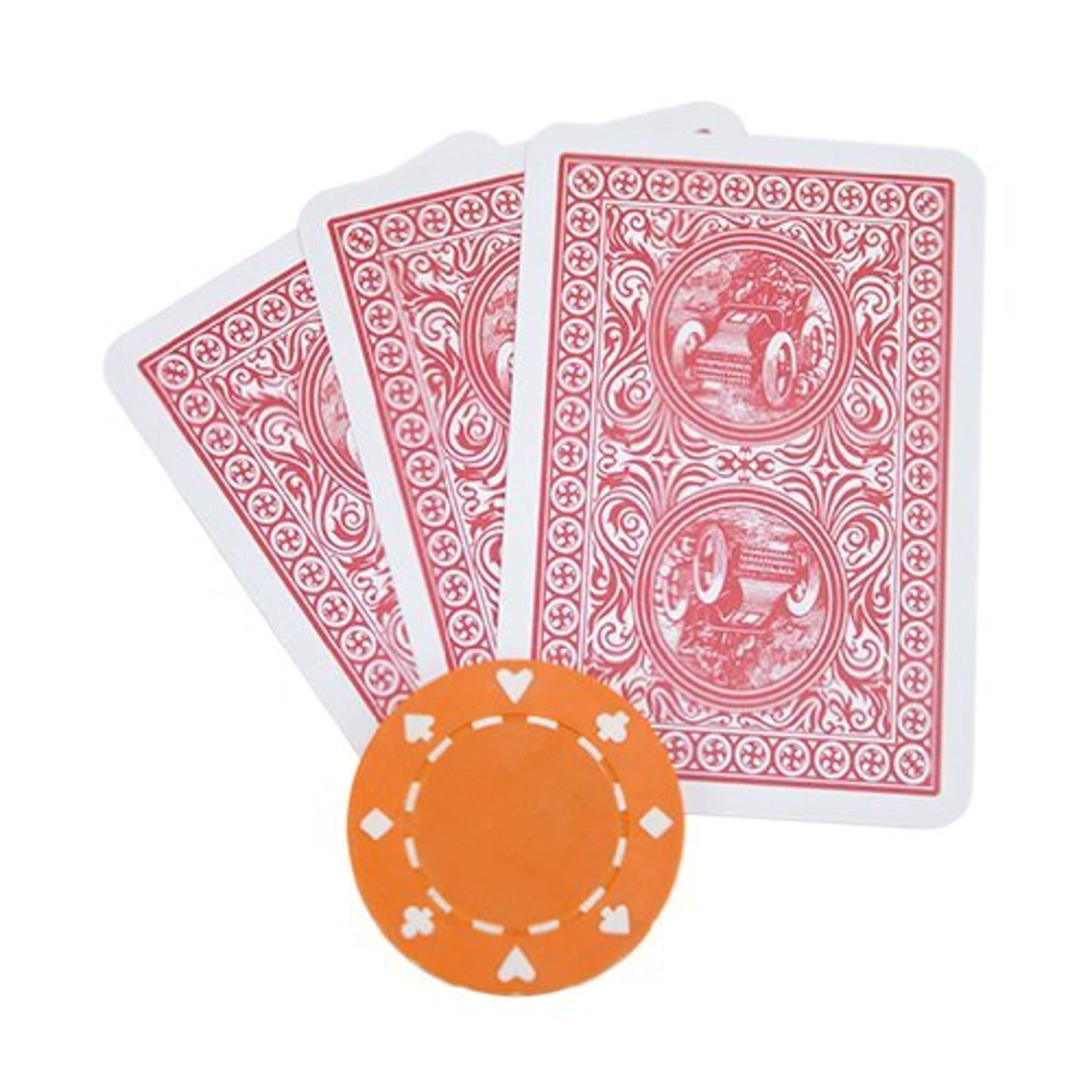 Foto 3 | Juego De 50 Fichas De Póquer Brybelly 50 Suit, 11,5 G (naranja) - Venta Internacional.