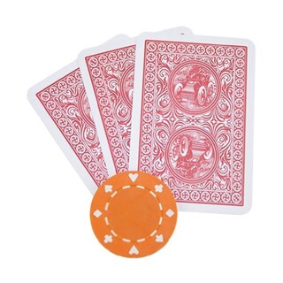 Foto 3 | Juego De 50 Fichas De Póquer Brybelly 50 Suit, 11,5 G (naranja) - Venta Internacional.