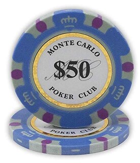 Foto 1 | Fichas De Póquer Da Vinci Monte Carlo Poker Club 14 G X 50 Color Verde Azulado - Venta Internacional.