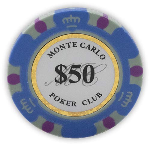 Foto 3 pulgar | Fichas De Póquer Da Vinci Monte Carlo Poker Club  14 G X 50  Color Verde Azulado - Venta Internacional.