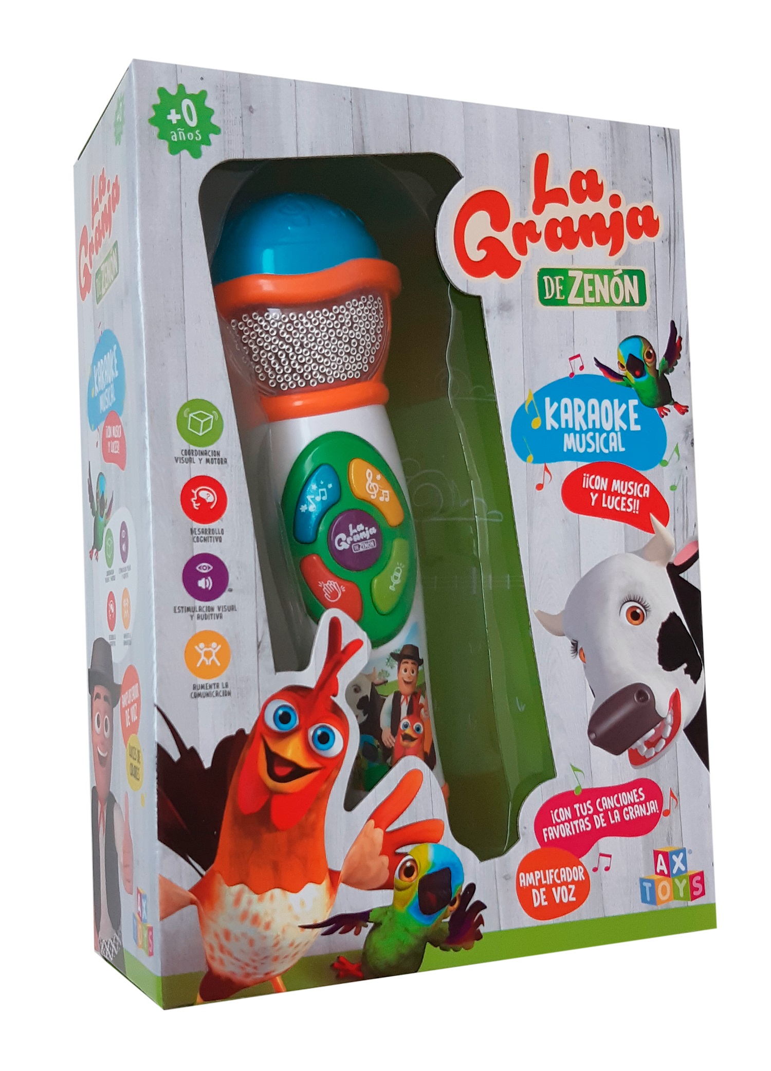 Foto 3 pulgar | Micrófono con Luces La Granja De Zenón El Reino Infantil