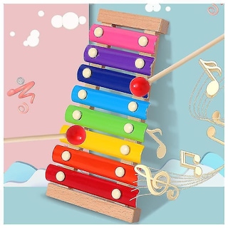Foto 5 | Venta Internacional - Juguetes De Instrumentos De Madera Para Bebés Con Xilófono Para Niños Mayores De 3 Años