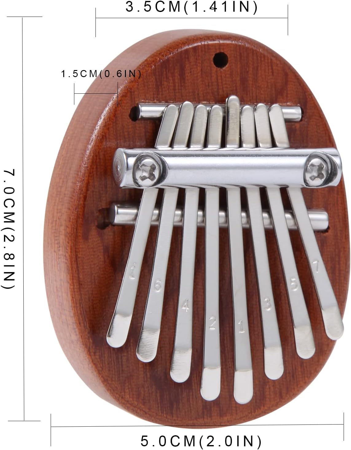 Foto 6 | Venta Internacional - Minikalimba Jieyou 8 Teclas