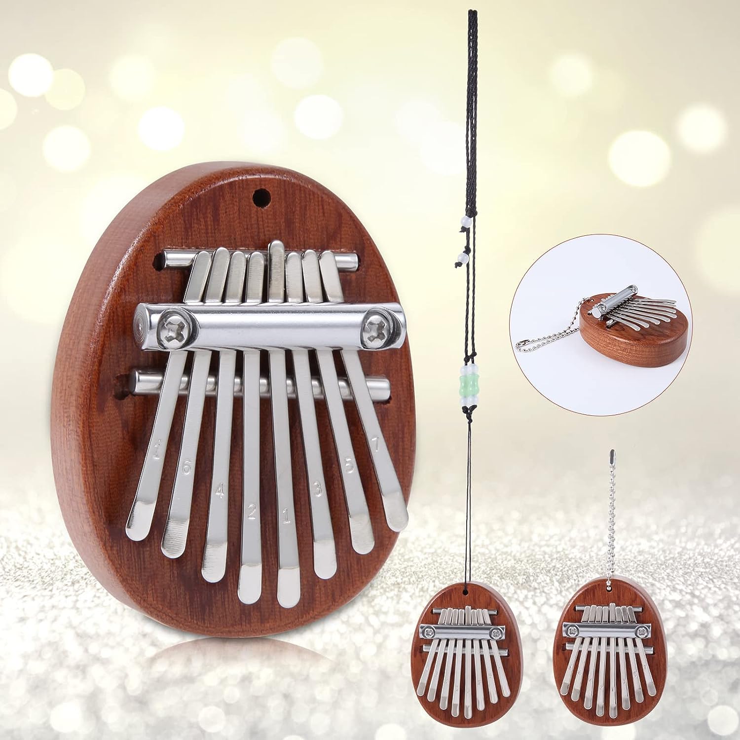 Foto 7 | Venta Internacional - Minikalimba Jieyou 8 Teclas