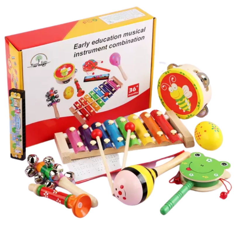 Set Didáctico Toy Montessori De 8 Instrumentos Musicales - Venta Internacional.