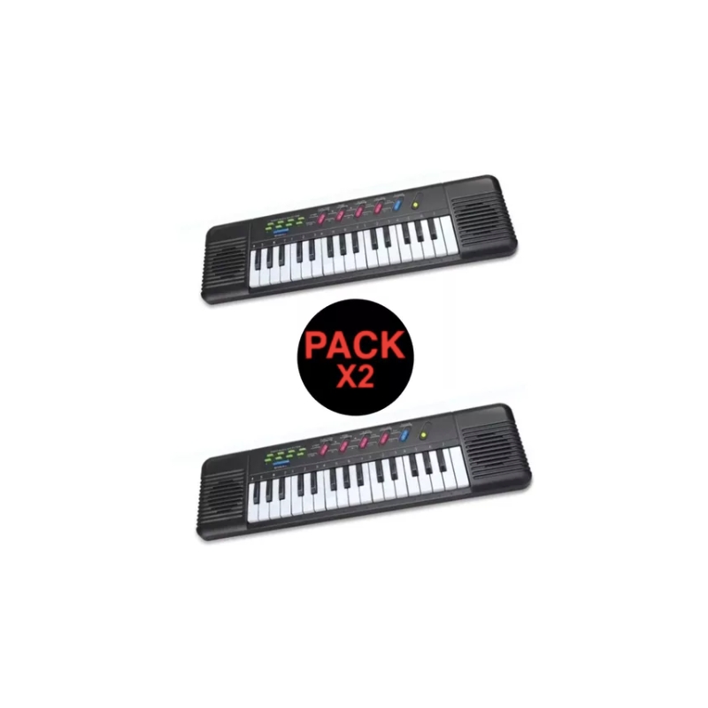 Foto 2 pulgar | Paquete De 2 Teclas Con Teclado Musical Y Piano Para Niños - Venta Internacional.