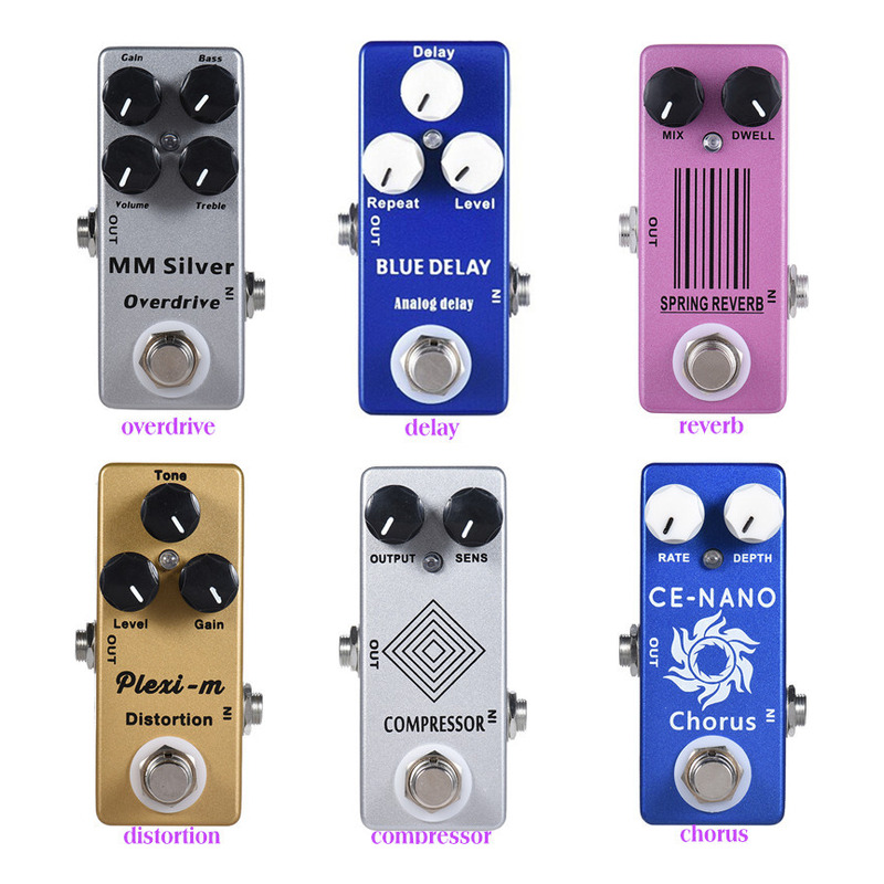 Foto 4 pulgar | Pedal De Efectos De Guitarra Mosky Mini Para Instrumentos Musicales - Venta Internacional.