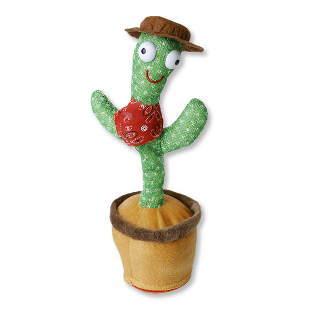 Cactus Luminoso 50 Sonidos Baila Canta Y Repite Voz Juguete Color Verde