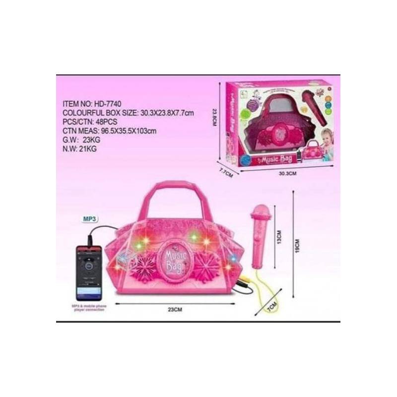 Foto 2 pulgar | Funda Tipo Cartera Para Micrófono De Karaoke Para Niñas Con Sonido Mp3 Y Lig - Venta Internacional.