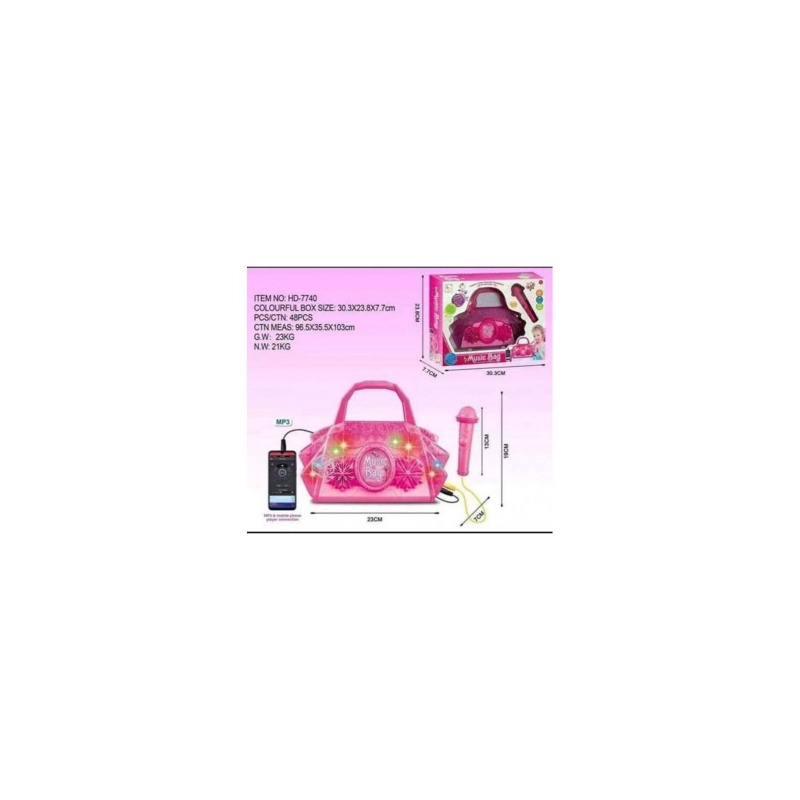 Foto 3 pulgar | Funda Tipo Cartera Para Micrófono De Karaoke Para Niñas Con Sonido Mp3 Y Lig - Venta Internacional.